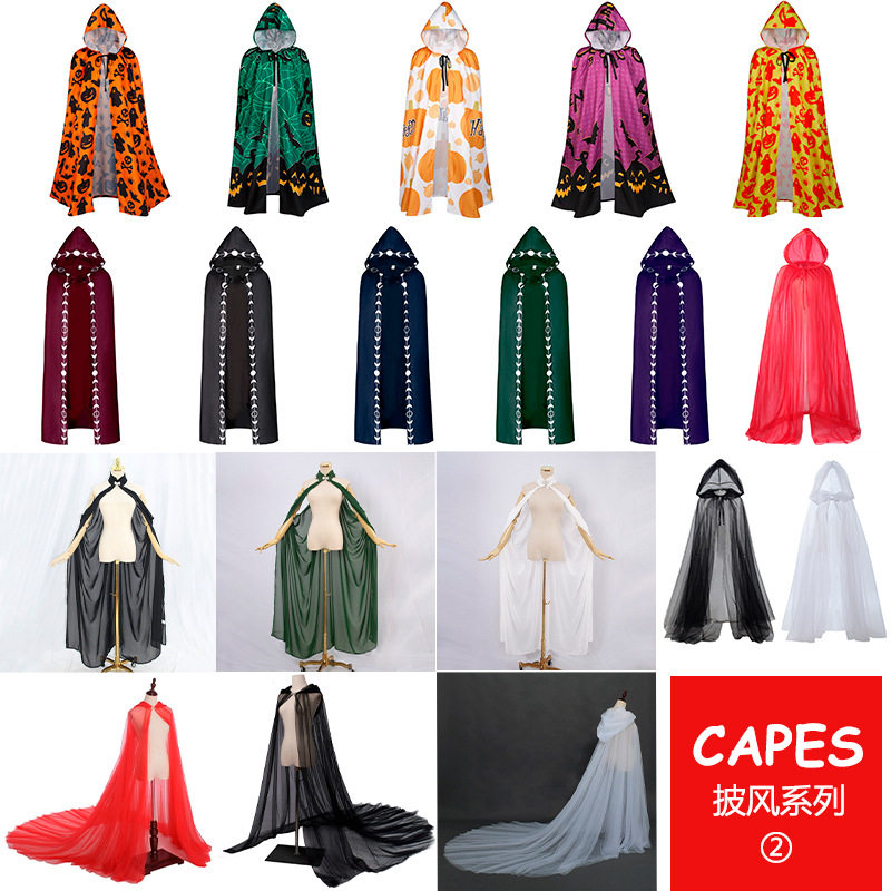 黑色象牙色雪纺挂脖披风薄款披肩新娘披肩女士披风斗篷