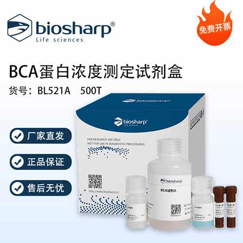 Biosharp白鲨 BCA蛋白浓度测定试剂盒 500T BL521A 免费开票