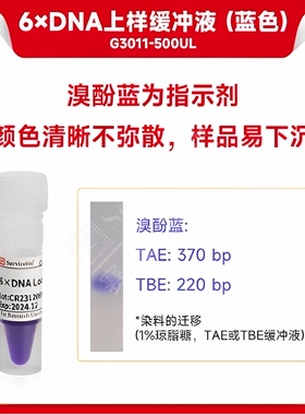 servicebio赛维尔 6×DNA上样缓冲液（蓝色）500UL