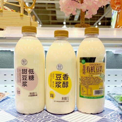 盒马低糖甜豆浆香醇豆浆有机豆乳