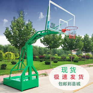 户外室外标准篮球架框家用学校比赛训练广场 移动篮球架 成人