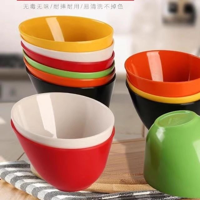 钵钵鸡专用盆密胺餐具盘子商用创意大号斜口沙拉自助调料塑料碗