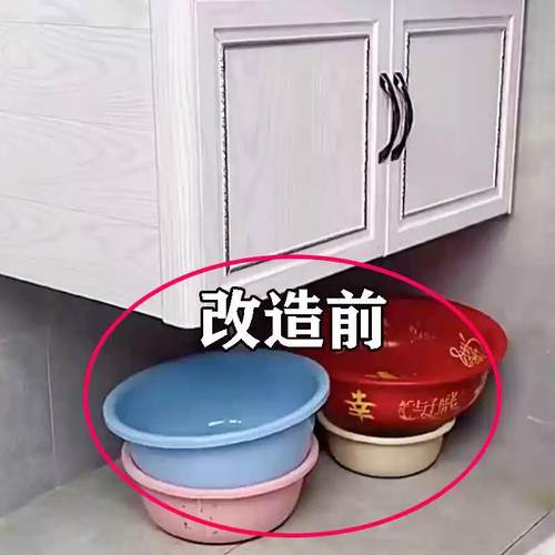 吸盘脸盆挂钩盆子收纳架浴室置物架厕所免打孔挂盆神器管道清洁棒