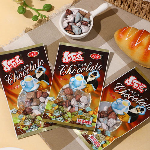 峰乐小石豆奶糖巧克力8090经典