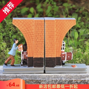 哈利波特脂书立摆件魔法世界欧式树装饰品微景观工书柜艺品