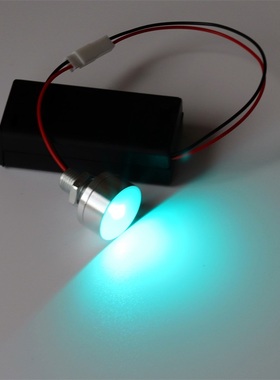 冰蓝色led灯浅蓝电子灯3伏蓝色冷光发光氛围灯3V冰蓝光五号电池灯