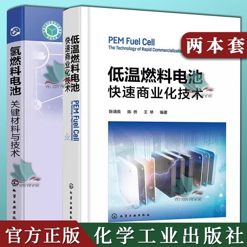 2本低温燃料电池 快速商业化技术+氢燃料电池关键材料与技术 质子交换膜 膜电极电催化剂电堆技术 新能源电化学等领域人员参考书