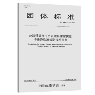 公路桥梁预应力孔道压浆密实度冲击弹性波检测技术指南 CHTS 10012—2019