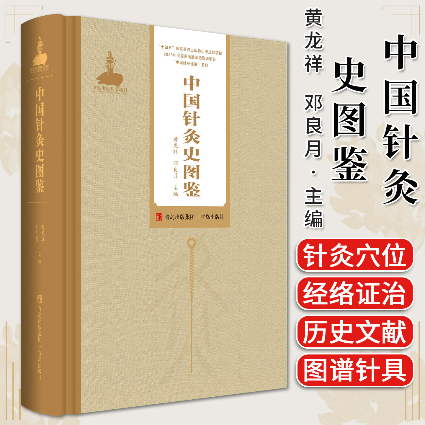 中国针灸史图鉴（中国针灸通鉴） 黄龙祥邓良月著 解剖图针灸穴道治疗学术传承等 青岛出版社