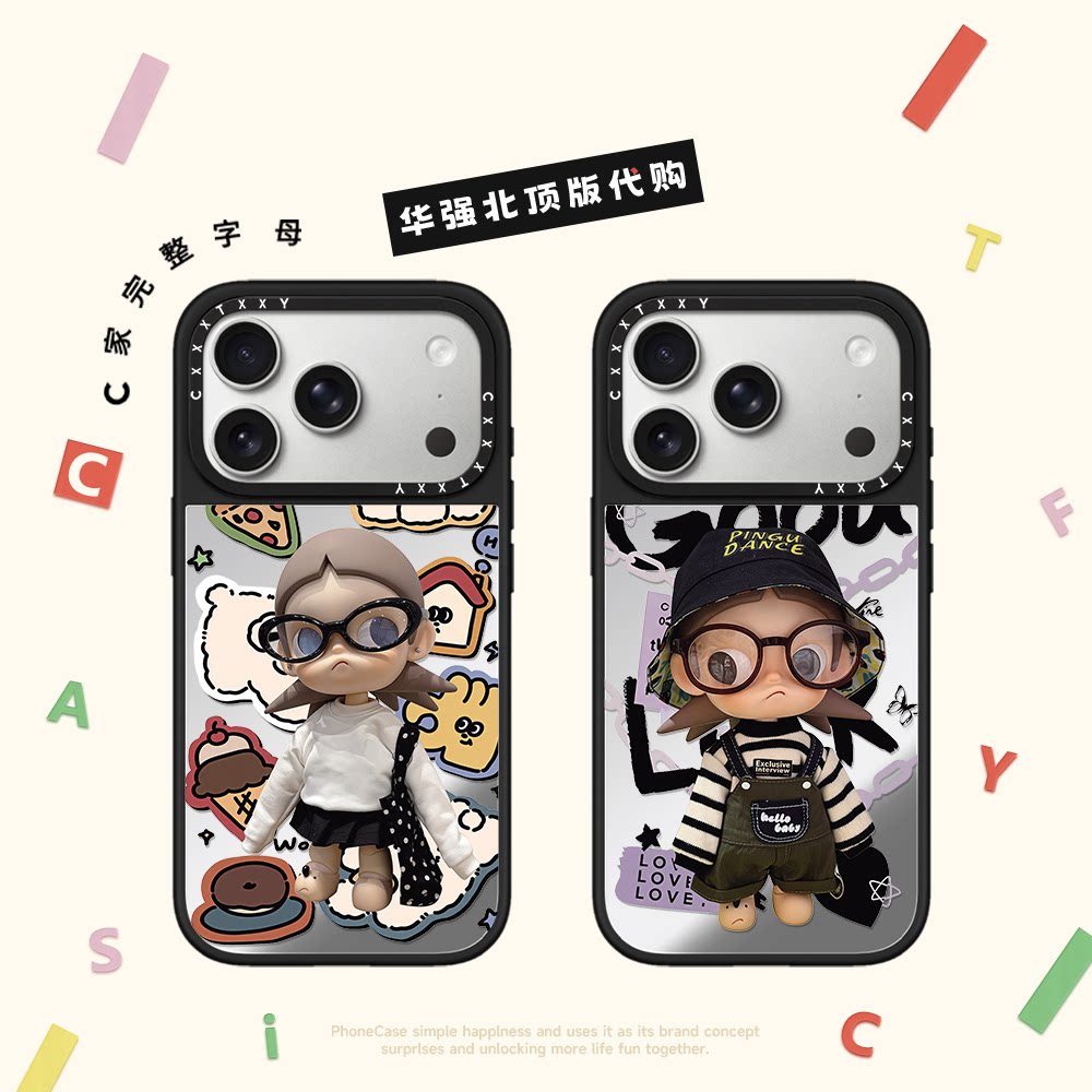 C家嘎姐zsiga潮牌穿搭字母适用苹果17/18promax手机壳iphone17pro镜面MagSafe磁吸15/14p韩13pro可爱16pro