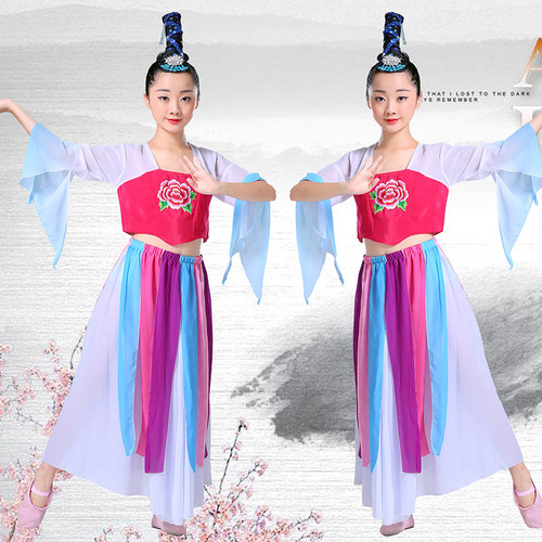古典舞蹈服自幽兰桃李杯飘逸