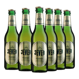 德国原装进口皆爱JEVER捷发皮尔森干啤零糖无醇啤酒i330ml