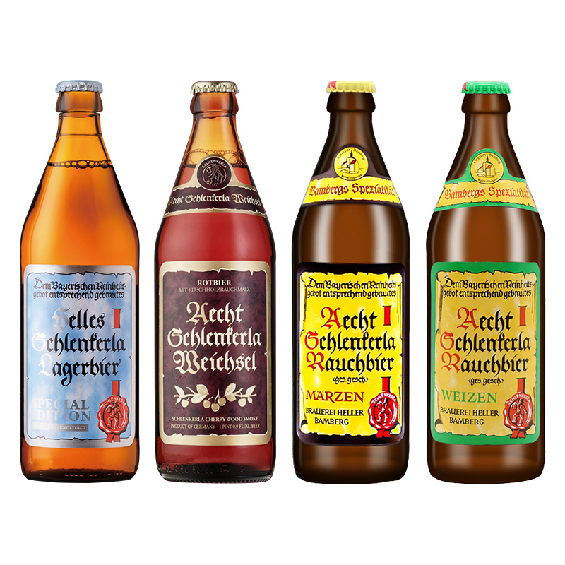 朗客烟熏精酿啤酒 重口味泥煤世涛黑啤德国原装进口小麦啤500ml