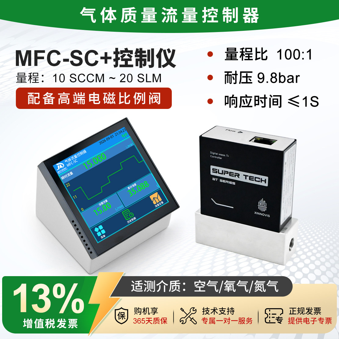 捷定力MFC-SC气体流量控制器
