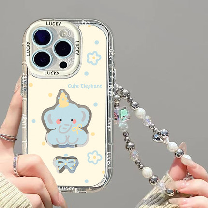 生日小象适用OPPOReno11手机壳oppoA96新款reno10/9保护套RENO6/8防摔oppofindx7女a55可爱a1/a2/A3PRO一加12