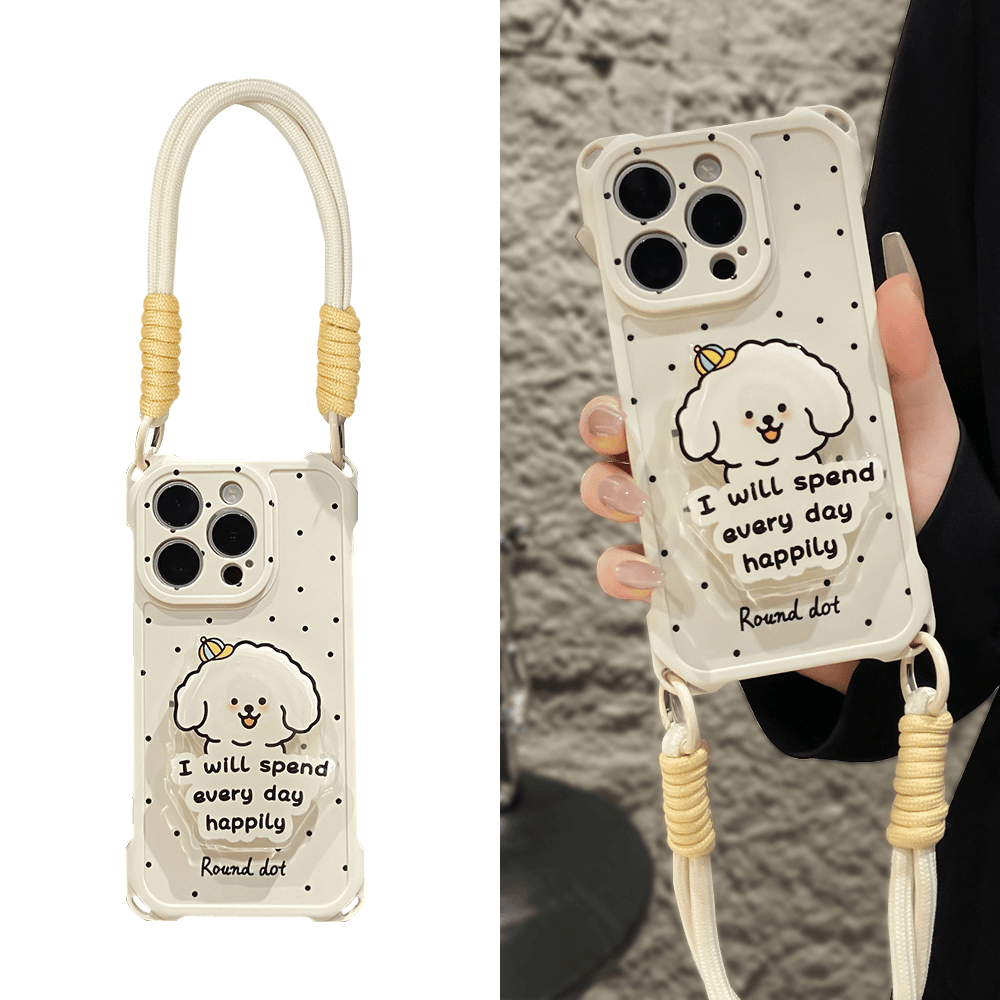 适用苹果15硅胶挂绳新款软壳支架