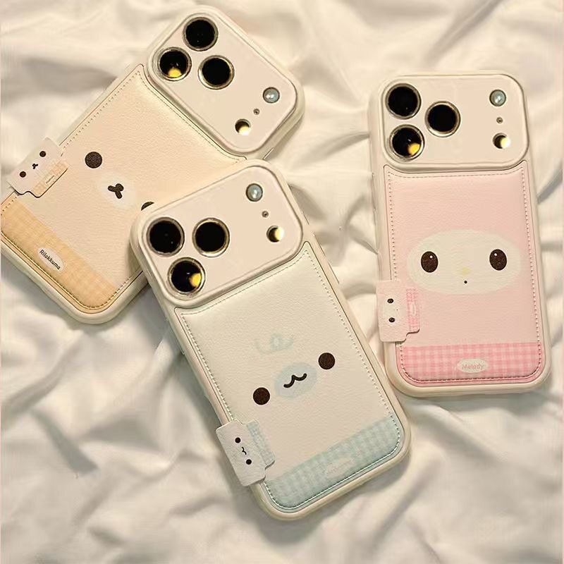 美乐蒂小熊表情适用苹果17/16promax手机壳华为mate60pro新款pura70气垫OPPOReno15防摔vivox300女小米17荣耀