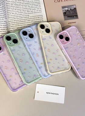 满屏小碎花适用华为pura70手机壳荣耀100/80/90gt保护套p60透明p40防摔mate60Pro新款NOVA12/7se女x50i+春夏