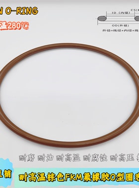 FKM耐高温o型圈密封圈线径1mm到10mm耐磨耐油耐腐蚀氟橡胶o型圈VT