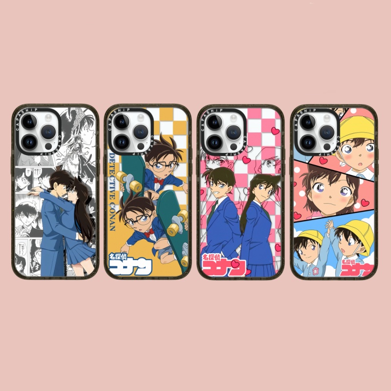 CASE适用苹果15iPhone14plus16亚克力13promax17磁吸Magsafe卡通柯南xr手机壳12防摔11新款高级感tif保护套