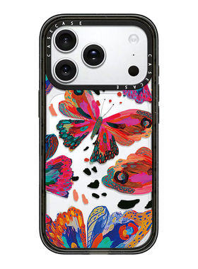 CASE高级感保护套Magsafe磁吸适用iPhone苹果17promax手机壳17/17pro/14可爱15少女心13蓝色满屏蝴蝶