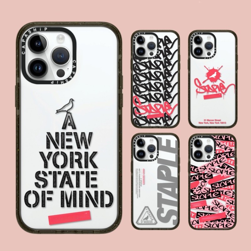 CASE适用苹果15iPhone14plus16亚克力13promax17磁吸Magsafe潮牌staple手机壳12防摔11新款高级感tif保护套