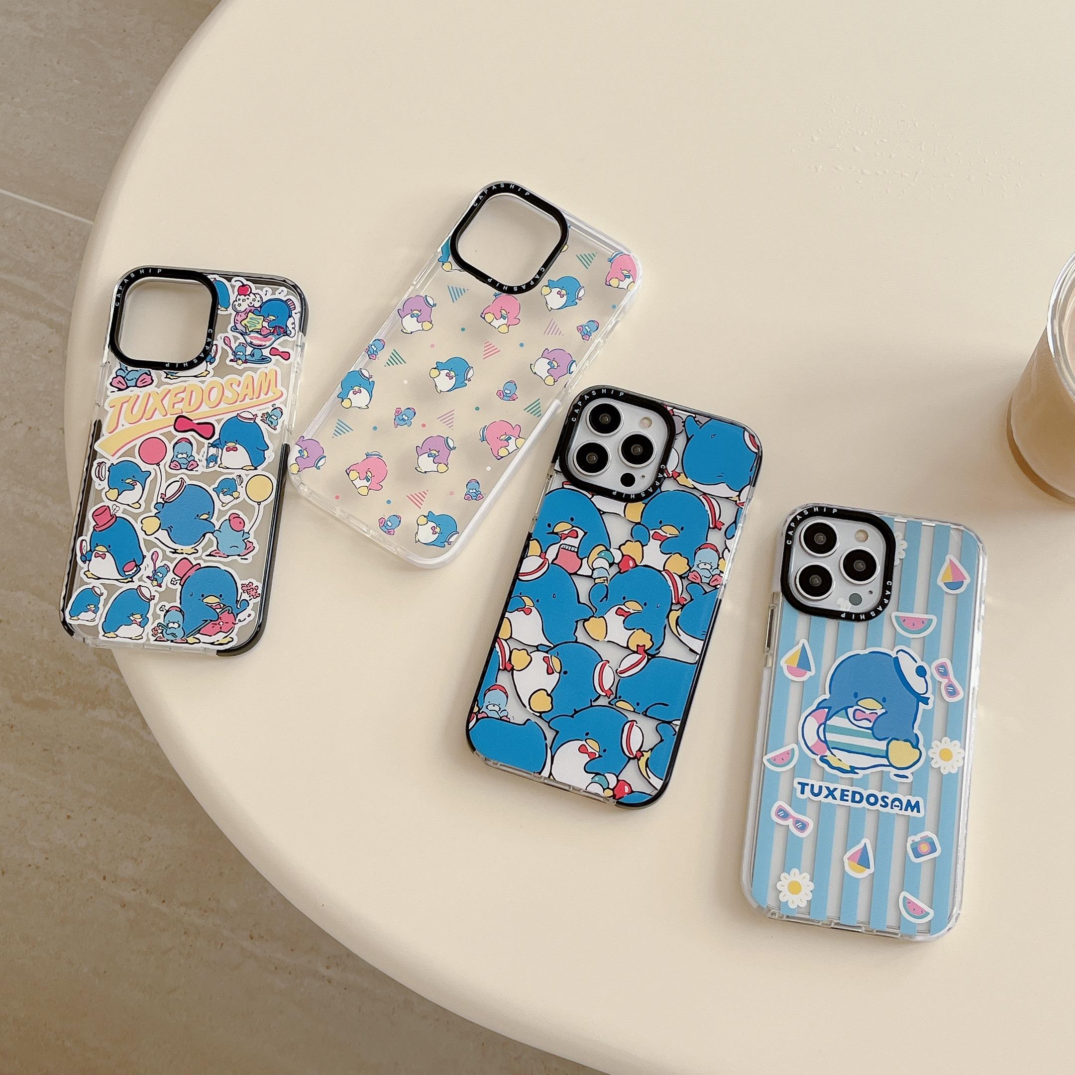 适用苹果15iPhone14plus16透明13promax17可爱xsmax山姆企鹅xr手机壳苹果11新款iPhone12防摔高级感保护套