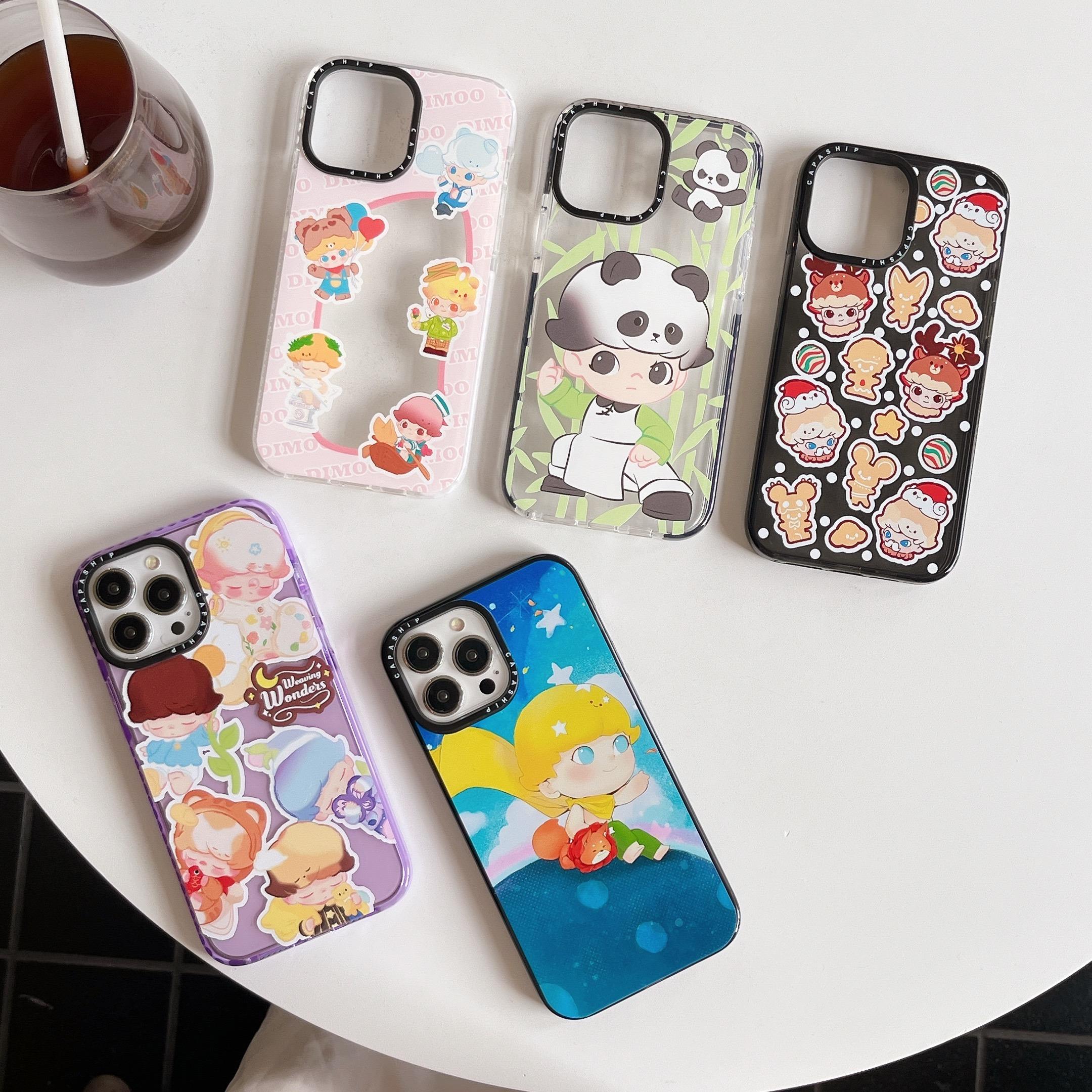 适用苹果15iPhone14plus16透明13promax17可爱DIMOOK卡通xsmax网红xr软手机壳ins风12防摔苹果11新款保护套