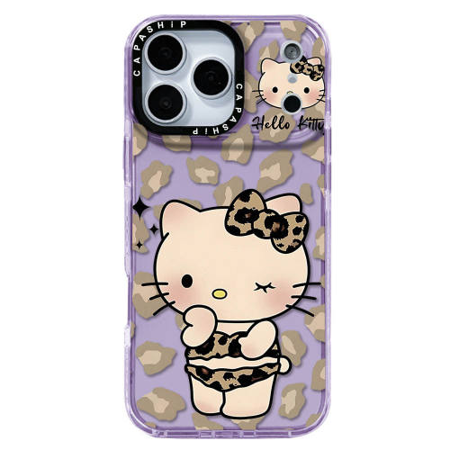 C家适用苹果15iPhone14plus16透明13promax17/18proTPU可爱豹纹KT猫xr软手机壳12防摔11新款xs高级感保护套