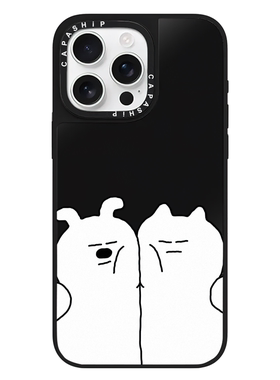 CASE适用苹果15iPhone14plus16黑色镜面13promax17磁吸可爱创意SOSxr手机壳12防摔11新款xs高级感tif保护套