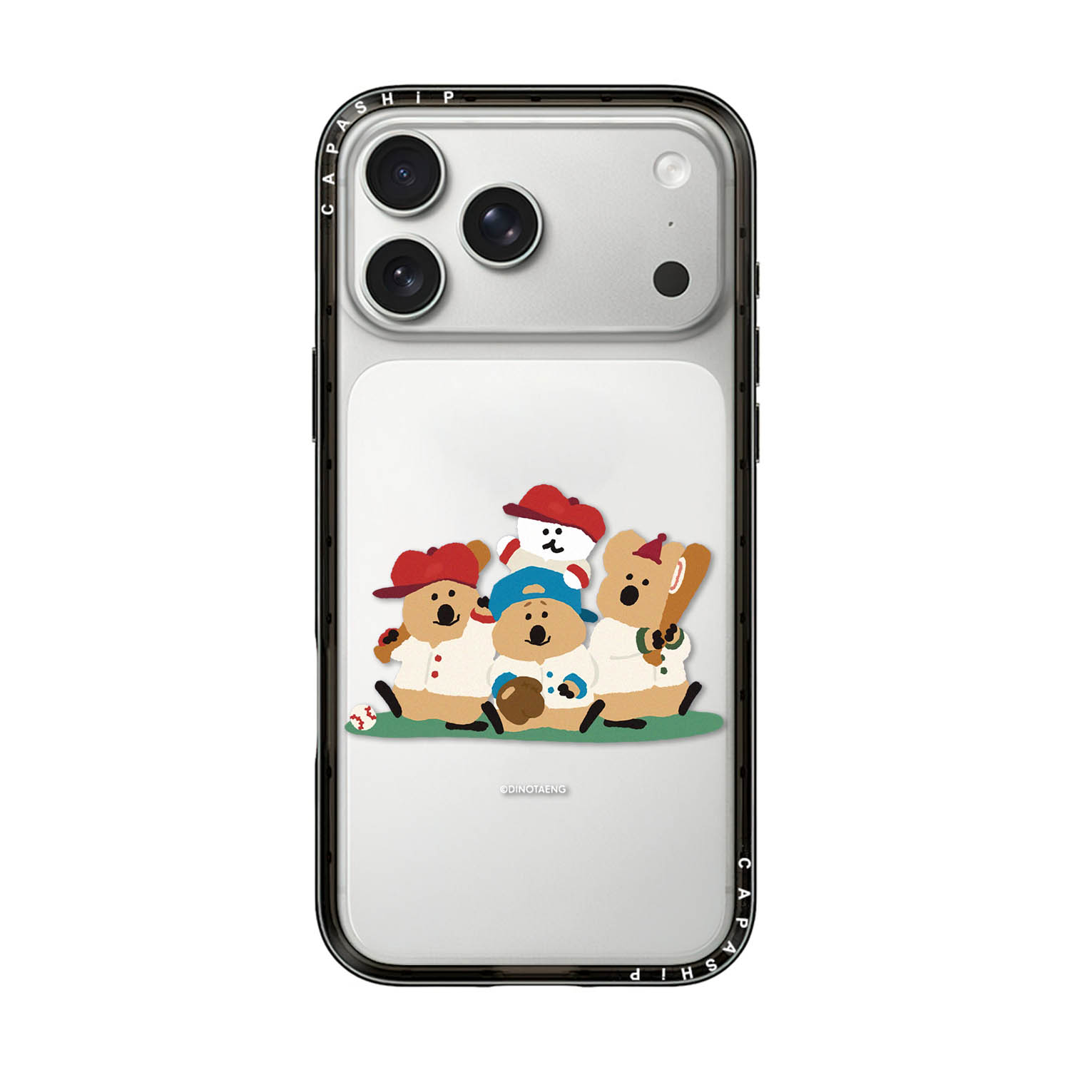 CASE适用苹果15iPhone14plus16四方新壳体13promax17磁吸Magsafe可爱柿子椒熊手机壳防摔新款高级感保护套