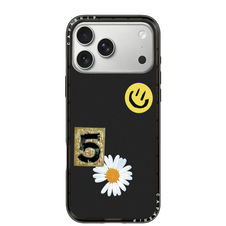 CASE适用苹果15iPhone14plus16四方新壳体13promax17磁吸Magsafe雏菊笑脸GD同款手机壳防摔新款高级感保护套