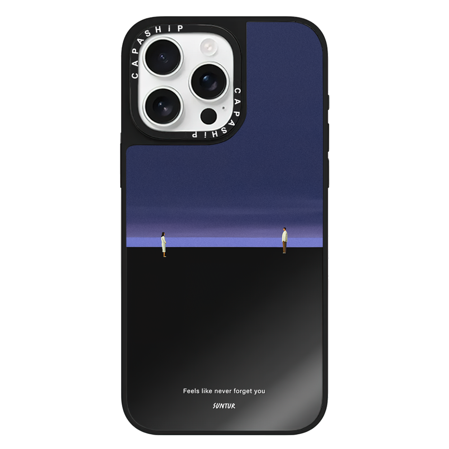 CASE适用苹果15iPhone14plus16黑色镜面13promax17磁吸情感故事xr手机壳12防摔11新款xs高级感tif保护套