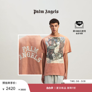 Game印花T恤 Palm 24春夏新品 Angels男女同款 蜜桃橙色Dice