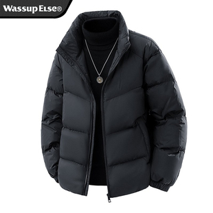 WASSUP ELSE官方冬季羽绒服男女立领90%白鸭绒极寒保暖加厚外套男