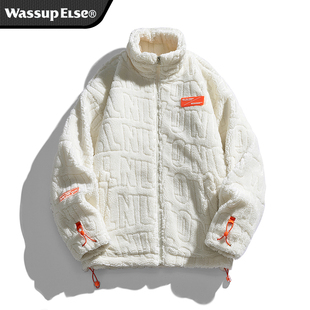 wassup官方90白鸭绒羽绒服男冬季加厚保暖立领外套羊羔绒潮旗舰店