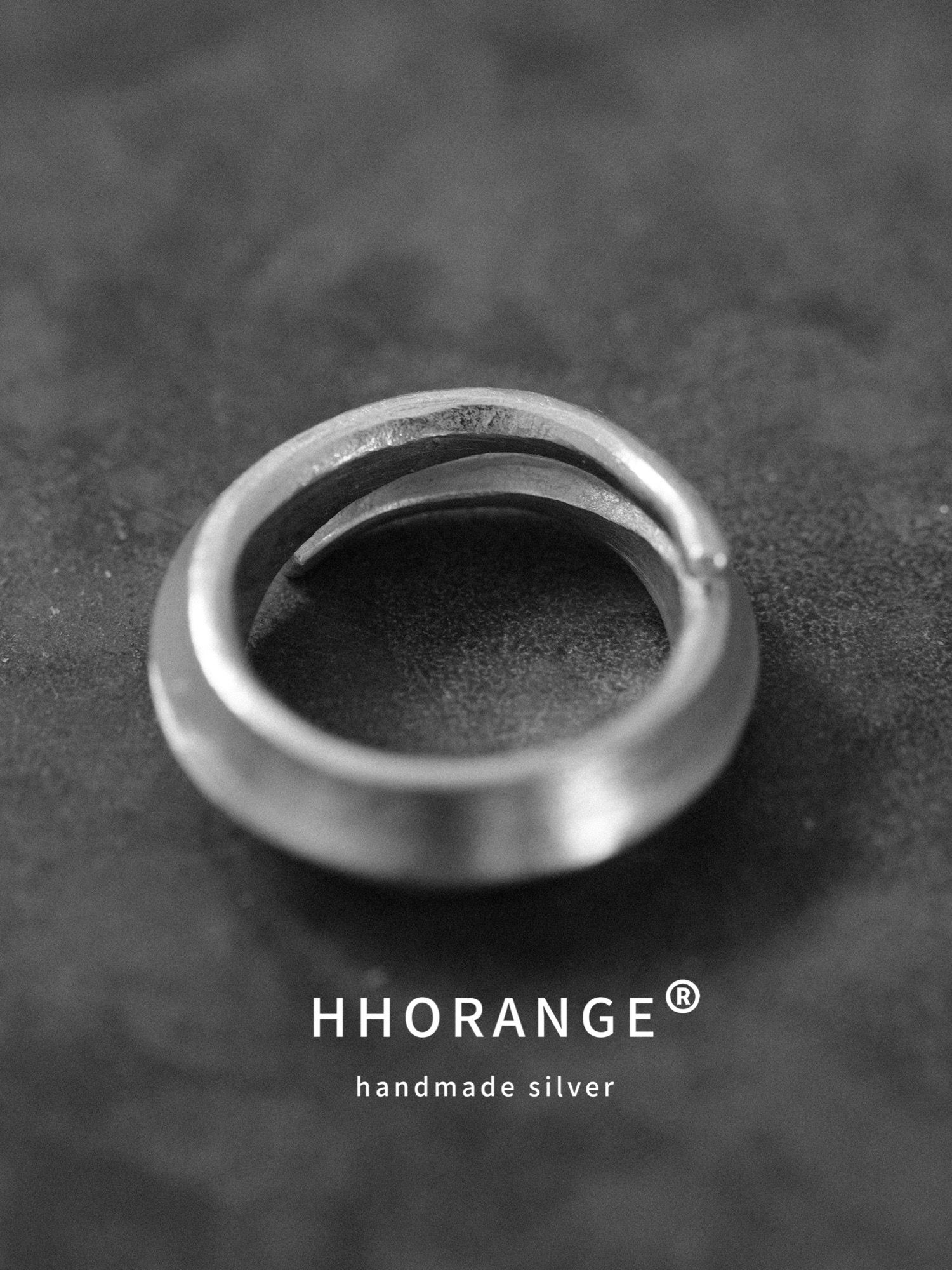 《炙热》hhorange原创925纯银极简小众男女戒指情侣戒环