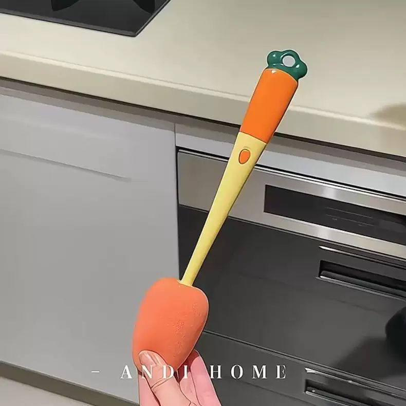 胡萝卜杯刷水杯清洗神器长柄多功能三合一洗保温杯子奶瓶海绵刷子,家庭/个人清洁工具,杯刷/瓶刷,淘宝优惠券,粉丝福利购,淘宝优惠卷