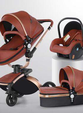 Baby Pram with  Degree Swivel High View Seat Can Sit and Lie Down Foldable Shockproof Eggshe配件