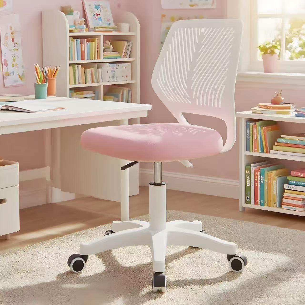 儿童学习椅子写字椅可升降家用电脑椅学生卧室座椅书桌护腰配件