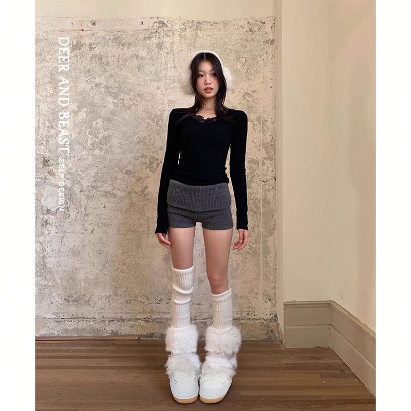 白色厚底长筒雪地靴女2025秋冬