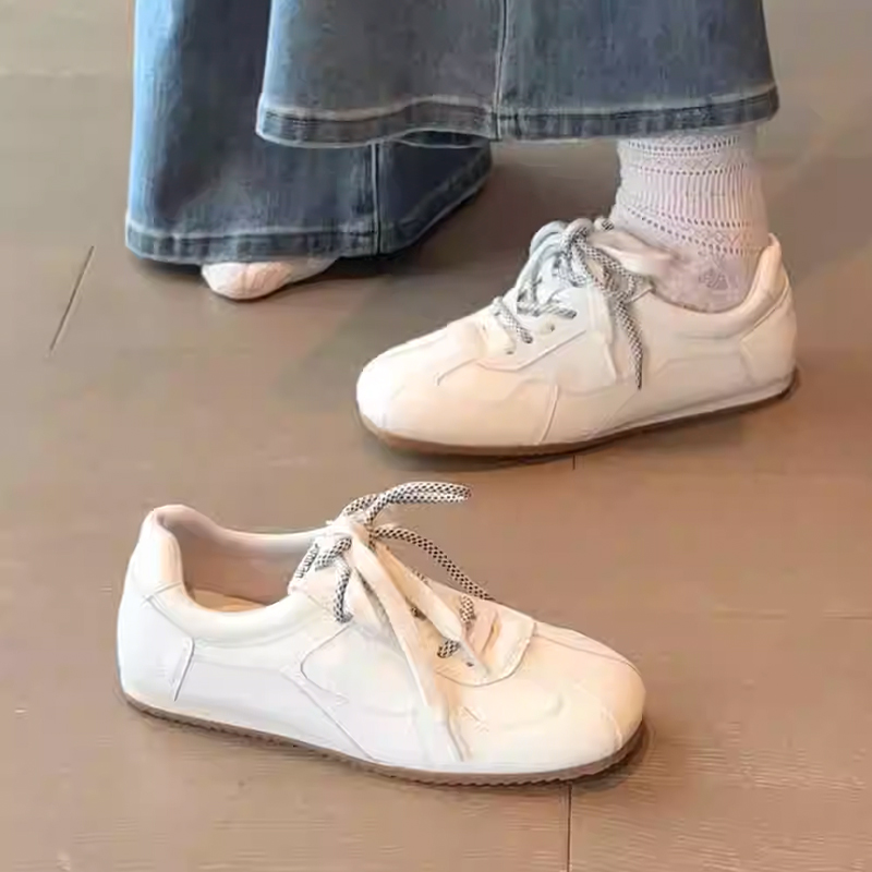 牛皮版~厚底内增高真皮德训鞋