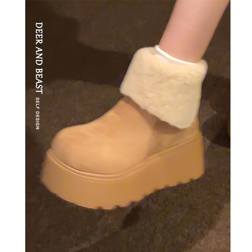 厚底雪地靴女款2025新款爆款冬季