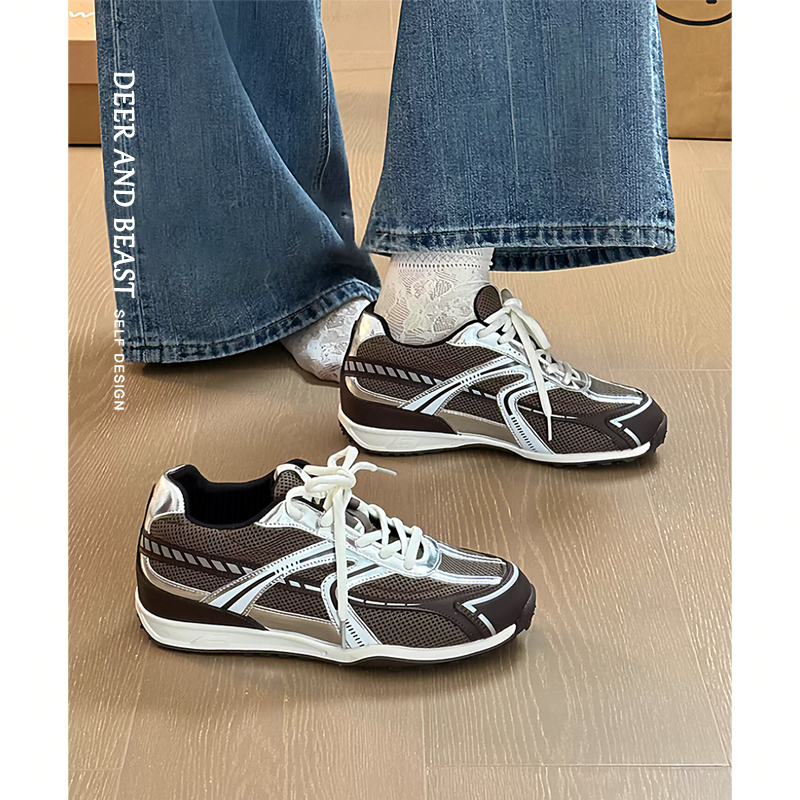 牛皮版~厚底内增高真皮老爹鞋女