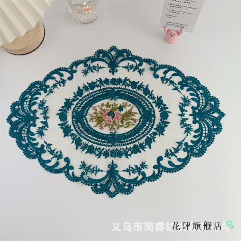 2025款爆款西餐家用创意布艺镂空欧式餐垫刺绣花边热门百搭,居家布艺,餐垫,淘宝优惠券,粉丝福利购,淘宝优惠卷