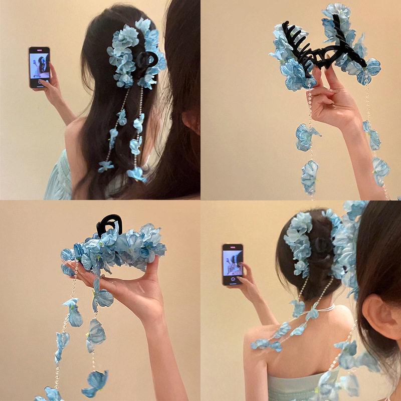 紫藤萝瀑布超仙花落知多少紫藤萝瀑布花朵抓夹包出片发饰,饰品/流行首饰/时尚饰品新,发饰,淘宝优惠券,粉丝福利购,淘宝优惠卷