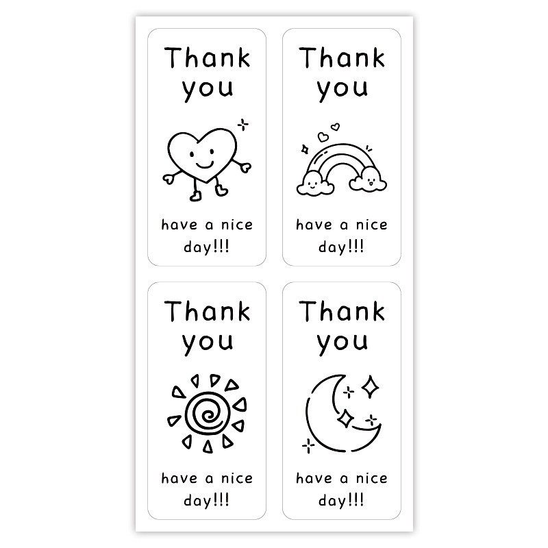 感谢贴纸礼盒封口贴礼盒封口贴100枚小红书同款可爱diy,节庆用品/礼品,创意贴纸,淘宝优惠券,粉丝福利购,淘宝优惠卷