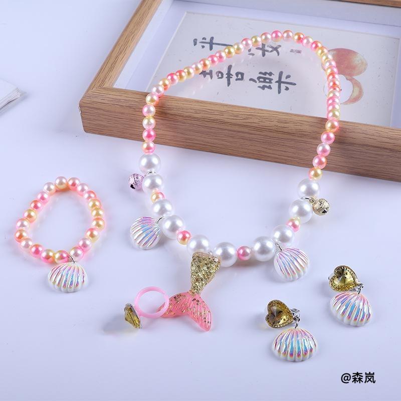 儿童戒指女童钻石宝石玩具女孩珍珠饰品宝宝水晶小戒子公主首饰盒图片