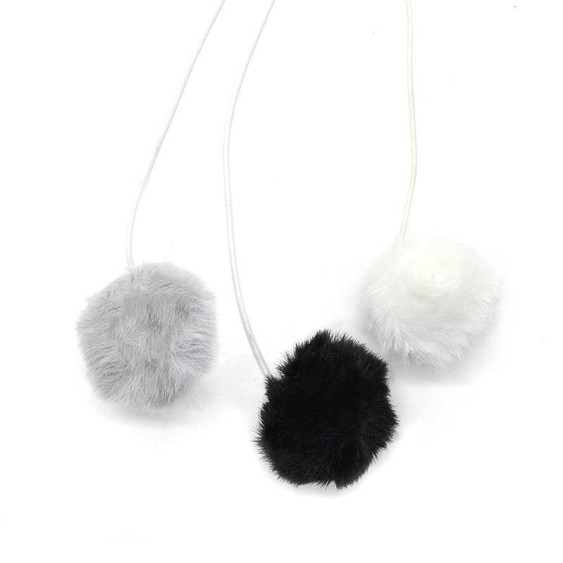 毛毛球毛绒球猫窝挂件宠物用品吊球剑麻猫爬架配件逗猫玩具DIY