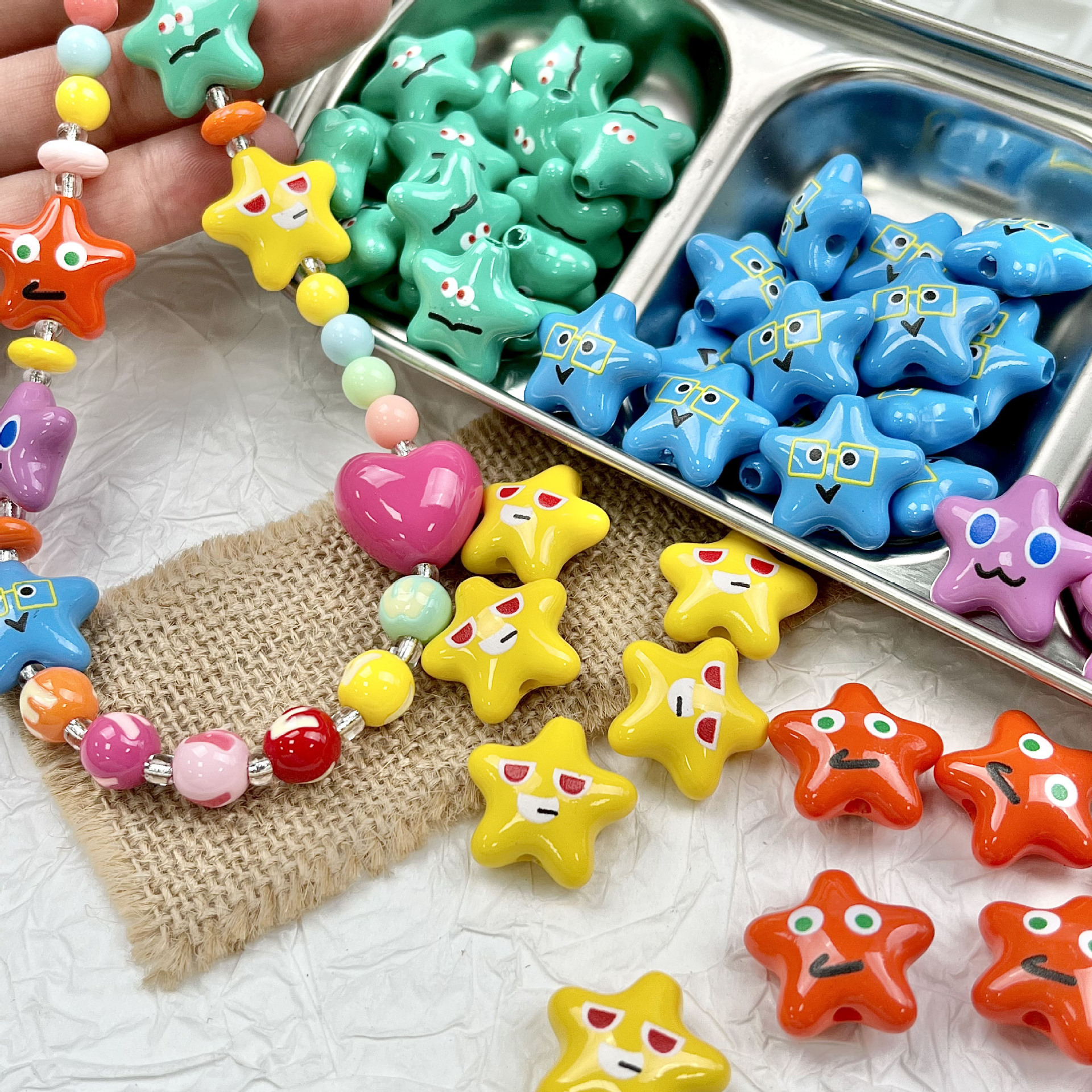 配件材料卜卜手链手机链五月天应援串珠五月天项链亚克力wmls